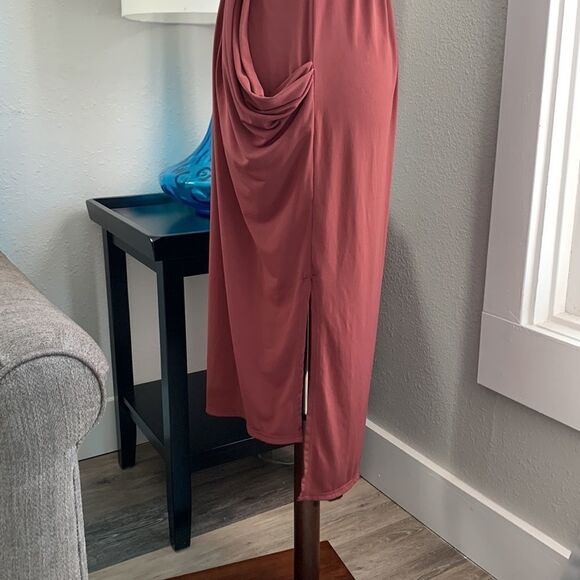 BCBGeneration draped midi dress halter top style sz xs NWOT - Picture 8 of 14